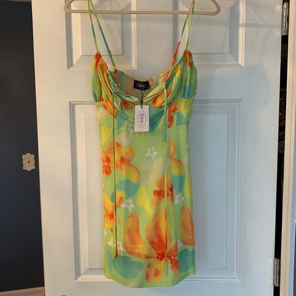 NWT Cider Floral Multi Color Sundress